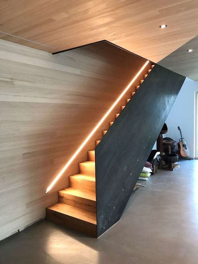 Beleuchtete Treppe