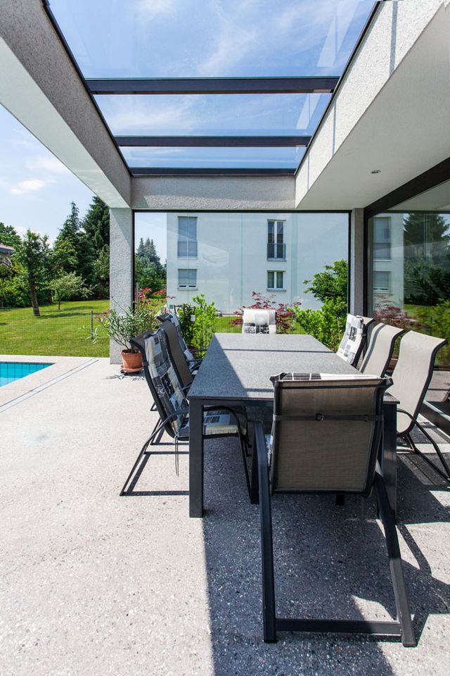 aluminiumverglasung terrasse 