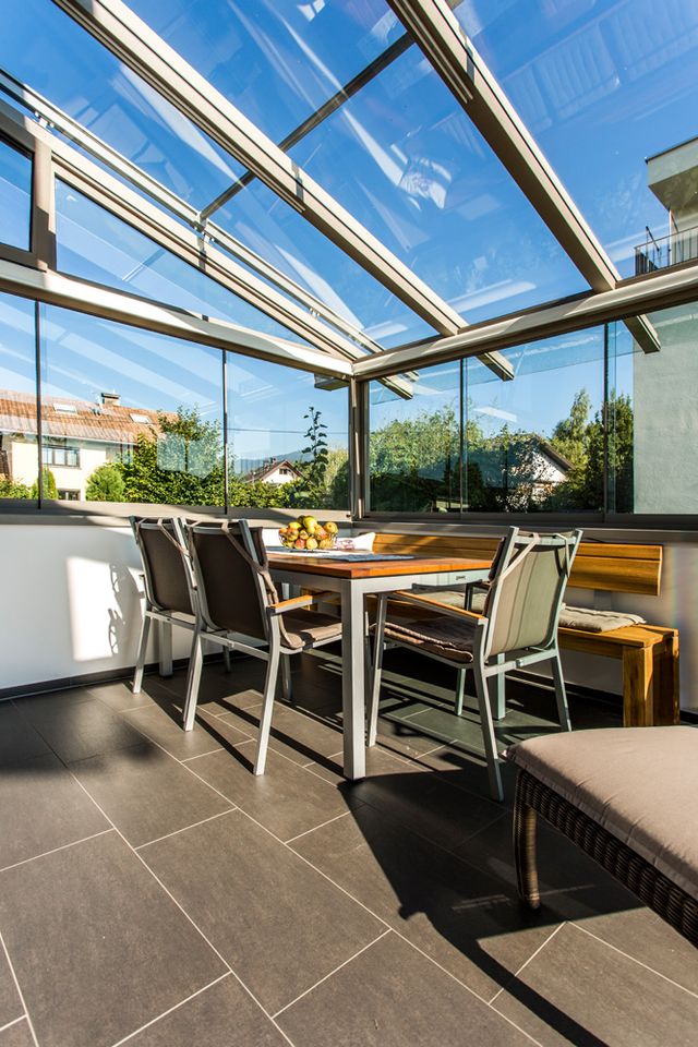 Aluminium Terrassenverglasung