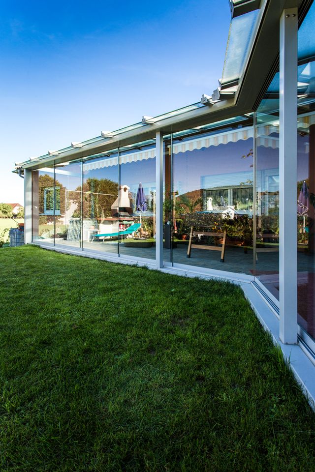 Aluminium Terrassenverglasung