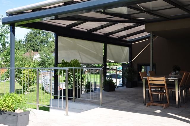 Aluminium Terrassenverglasung
