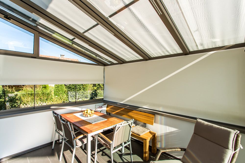 Aluminium Terrassenverglasung