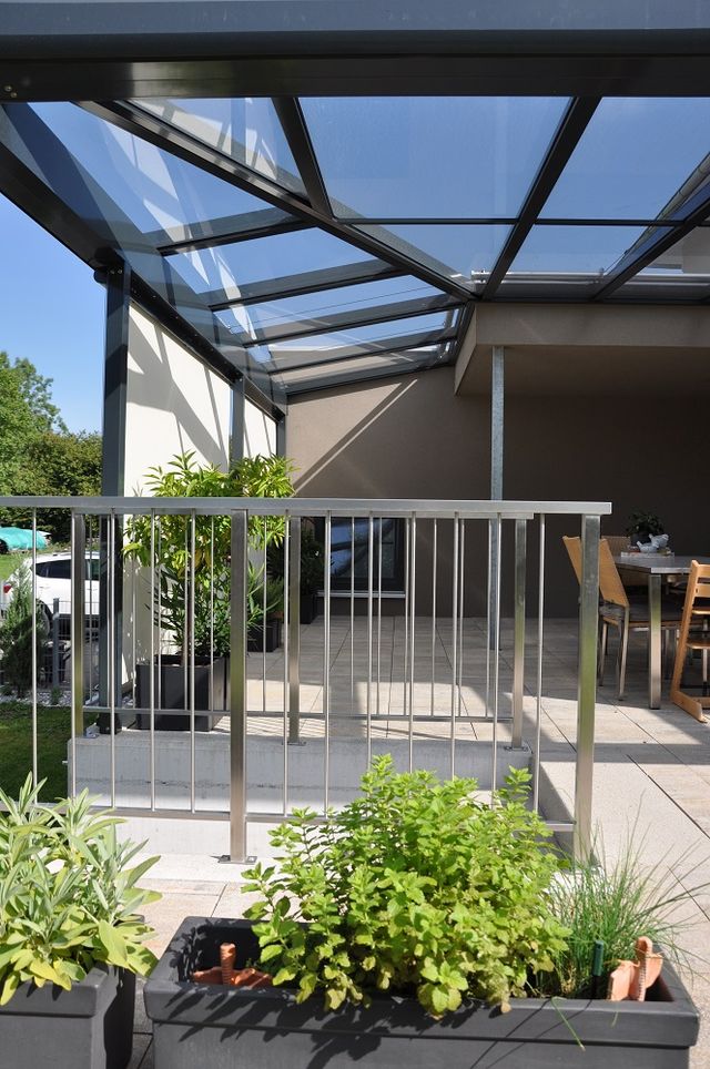 Aluminium Terrassenverglasung