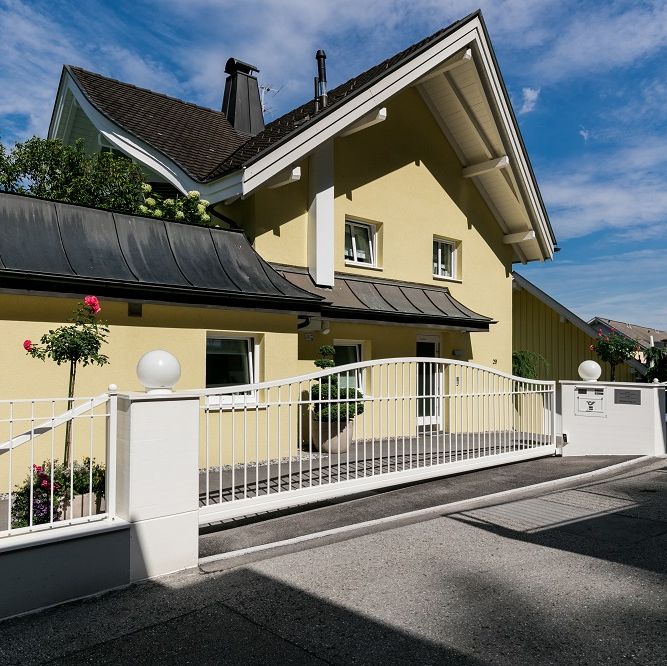 Einfahrtstor und Gehtor