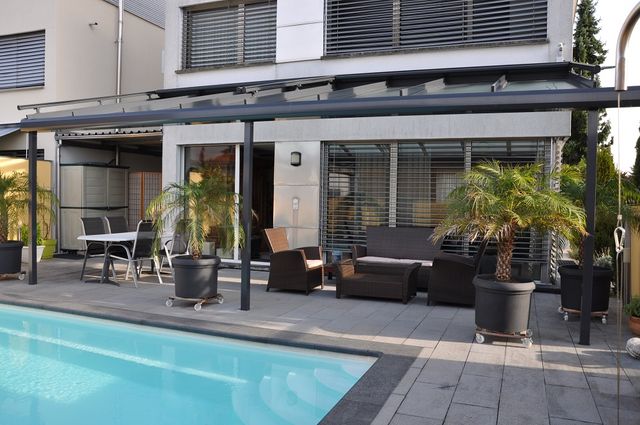 Aluminium Terrassenverglasung