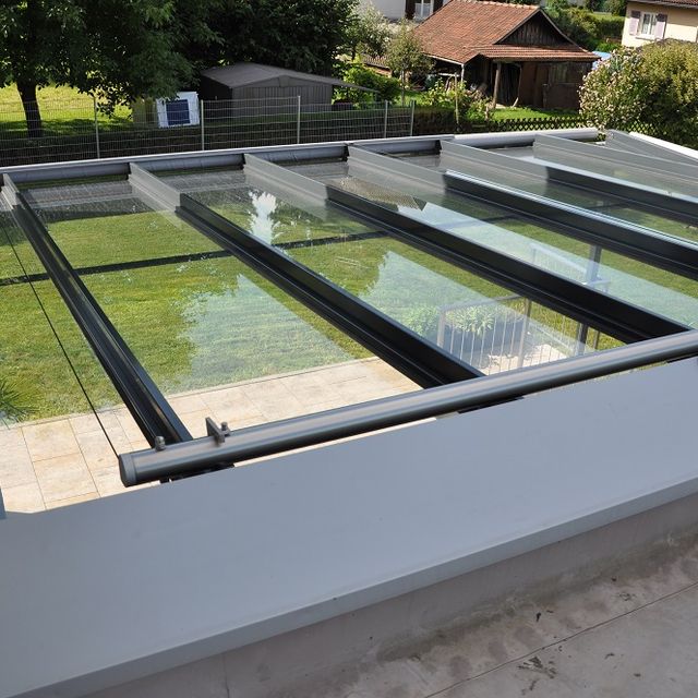 Aluminium Terrassenverglasung