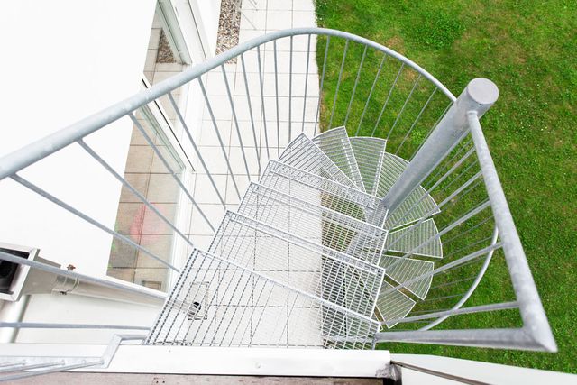 Wendeltreppe von oben