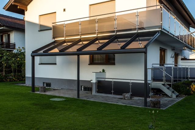 Aluminium Terrassenverglasung